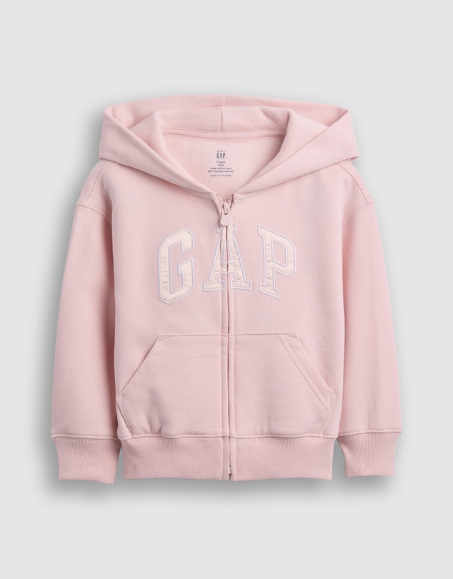 GAP - New Bas Fleece Logo Full Zip Hoodie - Babies-Kids