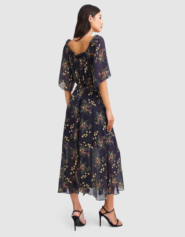 Belle & Bloom - Amour Amour Ruffled Midi Dress