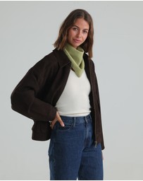 Morgan & Taylor - Katrina Triangle Scarf in Green