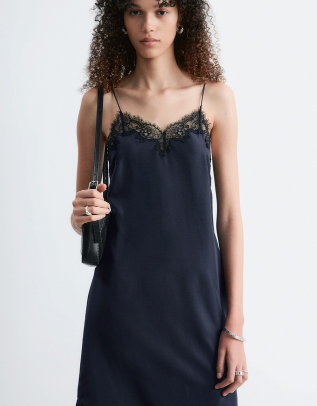 & Other Stories - Silk Slip Midi Dress