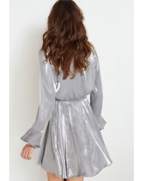 NEXT - Long Flutter Sleeve Mini Dress