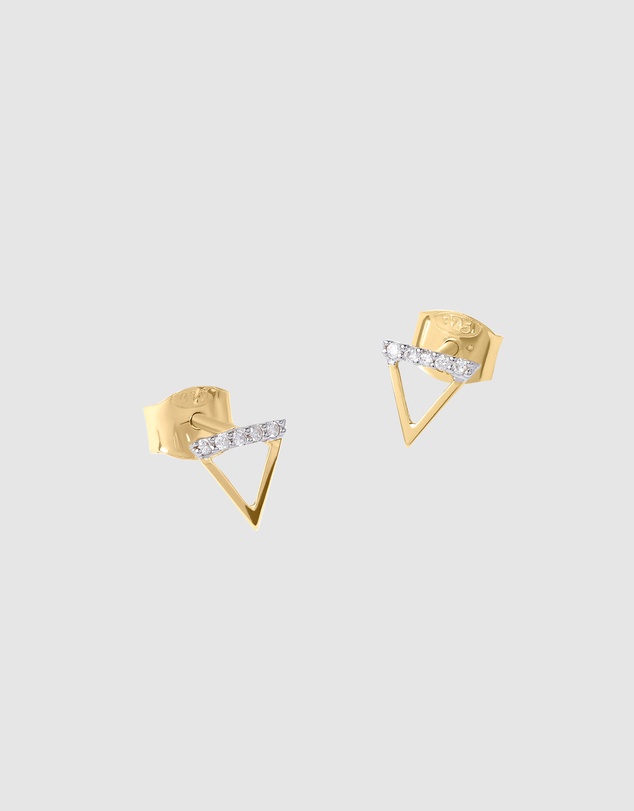 Luna Rae - Solid Gold - Water Element Diamond Studs