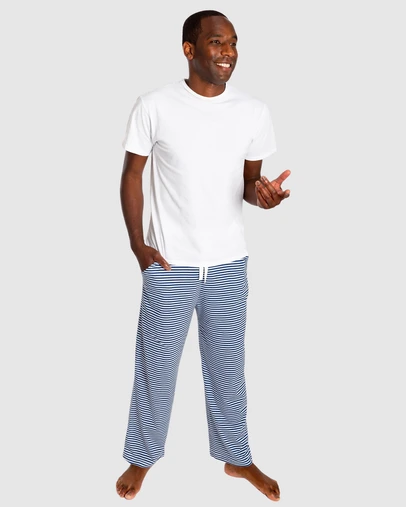Sant And Abel - Men's Marina Jersey Stripe PJ Pants