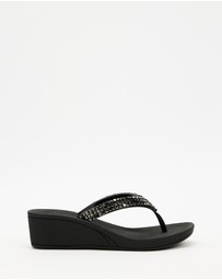 Holster - Hope Wedge Sandals  - Black - Women's