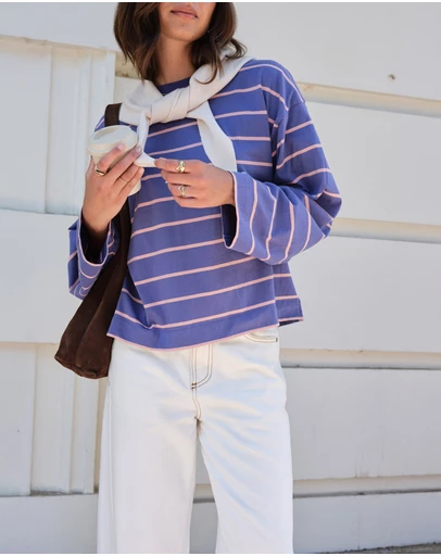 Ceres Life - Beau Long Sleeve Slouchy Tee