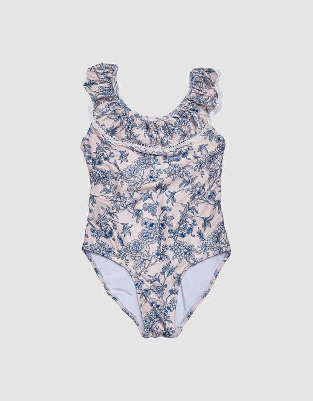 Olga Valentine - Ruffle Neckline One piece
