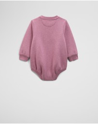 Country Road - Organically Grown Cotton Logo Oversized Long Sleeve Bodysuit