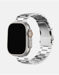 Friendie - Stainless Steel Link Bracelet Band (Ultra Style) - Sydney Ultra - Apple Watch Compatible