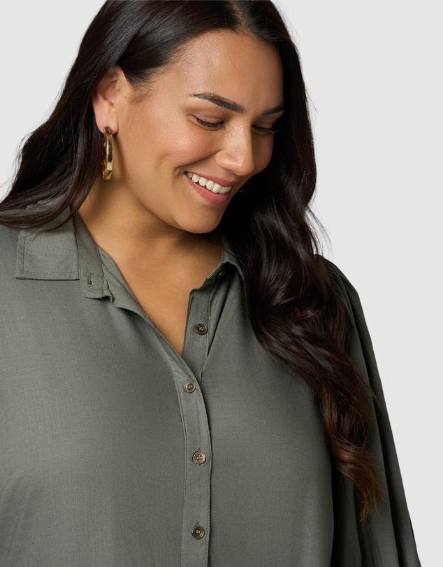 Sunday In The City - Halo Midi Shirt Dress