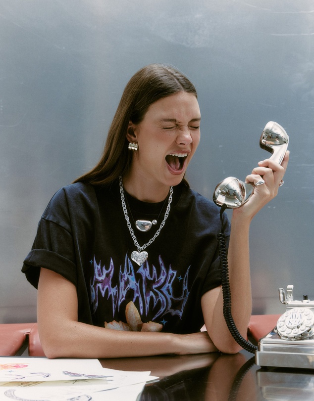 MAKU - Chrome Flower Oversized Tee