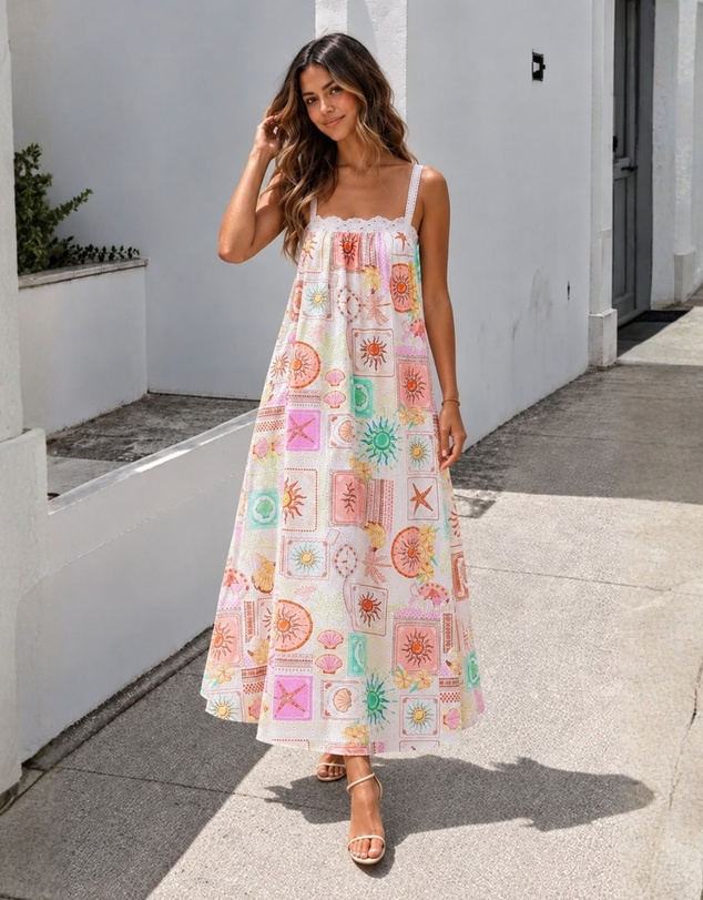 Esther & Co - Coraline Dress - Seashell Parade