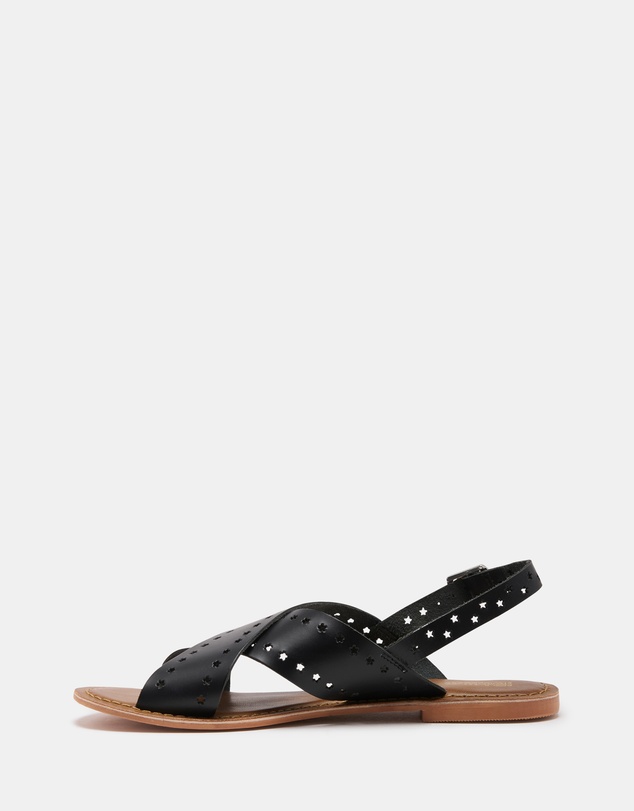 Just Because - Malita Leather Slingback Sandals