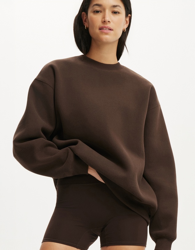 Cotton On Body Active - Plush Crew Sweatshirt