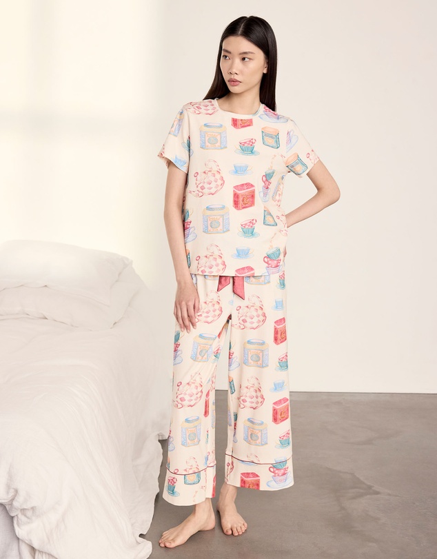 Chelsea Peers - Organic Cotton Tea Pots Pyjama Set