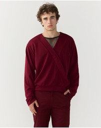Justin Cassin - Harvey Crossover V-neck Top