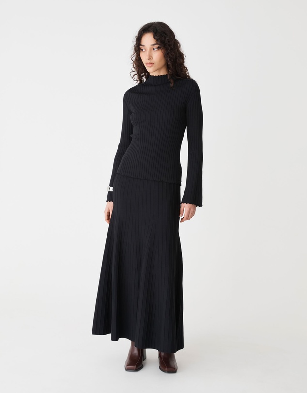Forcast - Nevaeh A-Line Knit Skirt
