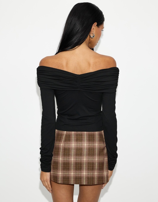 Dazie - Katia Off Shoulder Jersey Top