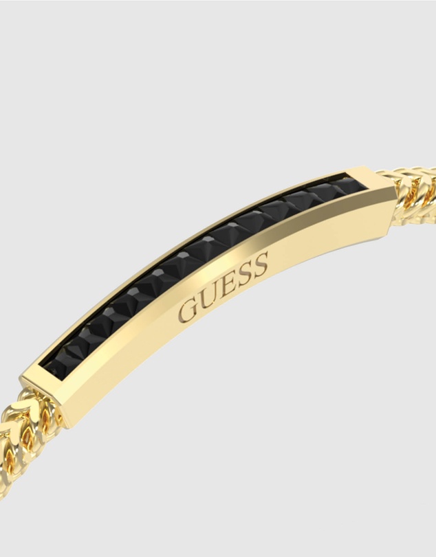 GUESS - Gold-Tone Guess Noir Bracelet