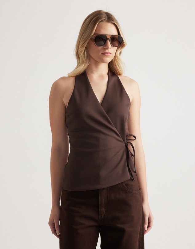 Decjuba - Quinn Wrap Halter Neck Top