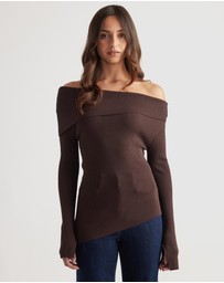 Decjuba - Mariah Off Shoulder Knit Top