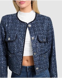 GUESS - Elisa Sequin Denim Jacket