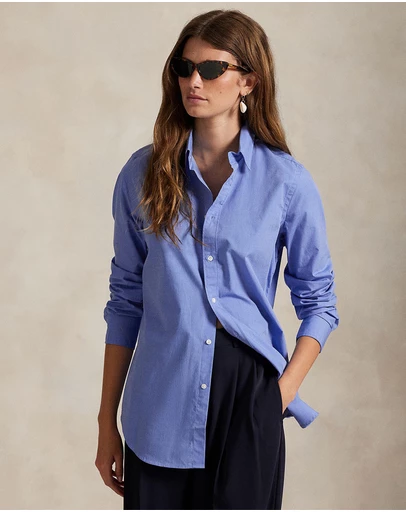 Polo Ralph Lauren - End-On-End Stretch Slim Fit Cotton Shirt - The ICONIC Exclusive