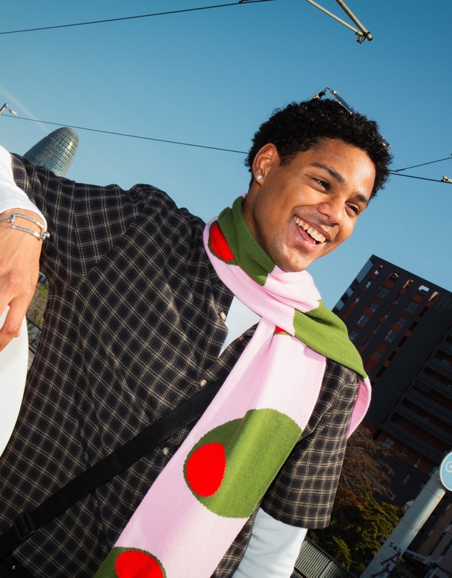 EAT MY SOCKS - Scarf Olive