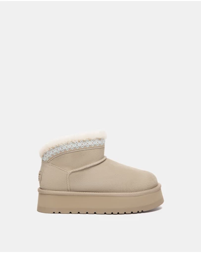 EVERAU - Australian Shepherd Ugg Liora Cow Suede Upper UGG Boots