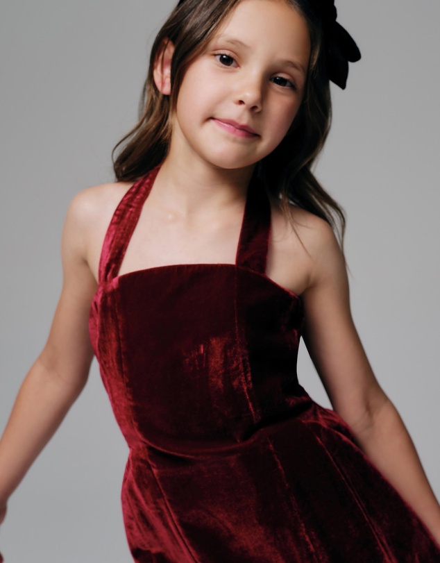 Bardot Junior - Nevelle Velvet Mini Dress - Kids-Teens