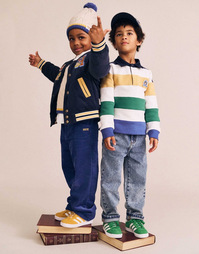 Huxbaby - Colour Block Panelled Rugby Polo - Babies-Kids
