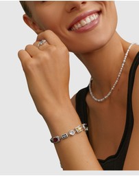Nialaya Jewellery - Gem Bracelet in Silver