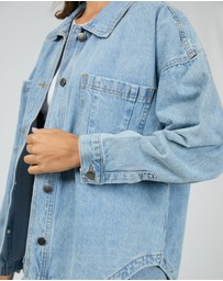 All About Eve - Dale Denim Shacket Light Blue