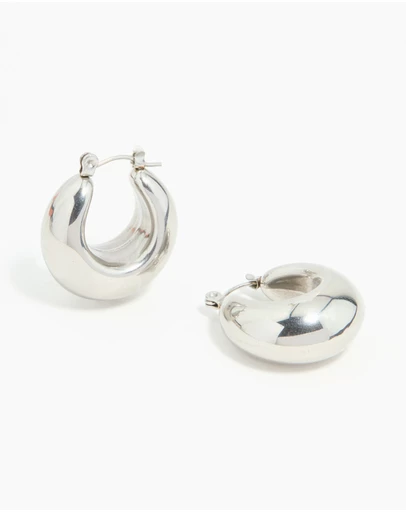 Lovisa - Waterproof Stainless Steel Full Bubble Hoop Earrings
