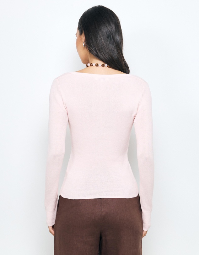 AERE - Lyla Organic Cotton Knit Cardigan