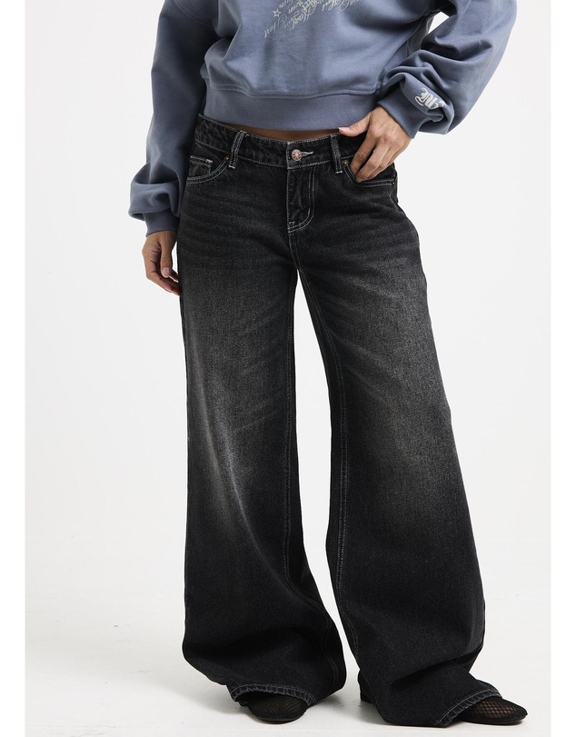 Neon Hart - Cindy Low Wide Denim Jeans