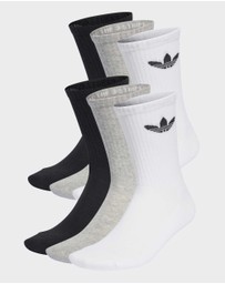 adidas Originals - Trefoil Cushion Crew Socks 6 Pairs Unisex