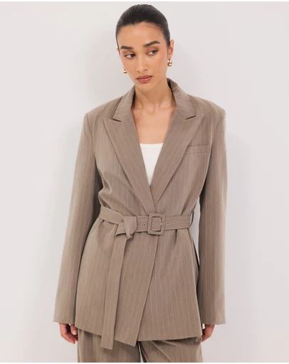 Calli - Rhode Pinstripe Blazer