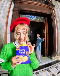 EAT MY SOCKS - Socks Salty Chips Blue