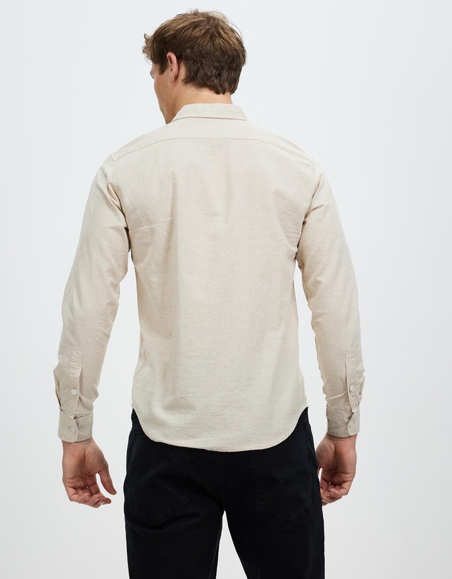 KAJA Clothing - Regular-Fit LS Chambray Shirt - Tim Top