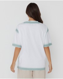 ALEXANDRA - Spray T-Shirt White/Sage