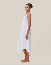 Papinelle - Swiss Dot Lace Front Maxi Nightie