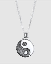 Kuzzoi - ICONIC EXCLUSIVE - Necklace Men Yin Yang Pendant Friendship in 925 Sterling Silver