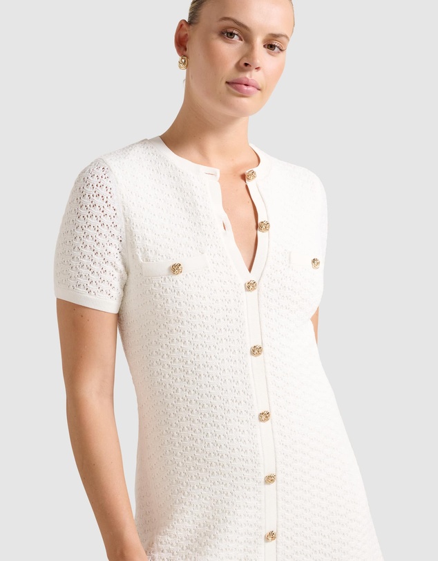 Forever New - Rosa Stitched Interest Knitted Mini Dress