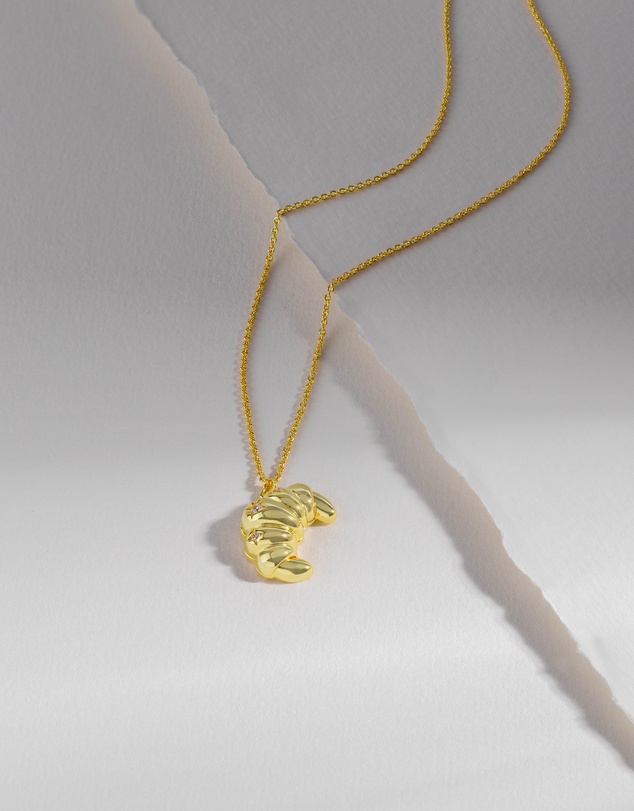 Wanderlust + Co - Croissant Gold Necklace