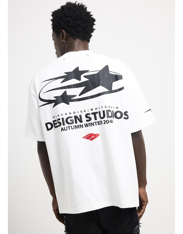 Black Noise White Rain - Star Studios T-Shirt
