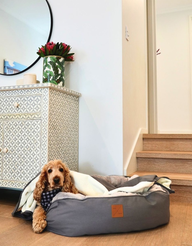 Mog & Bone - 4 Seasons Reversible Circular Dog Bed - Mocha