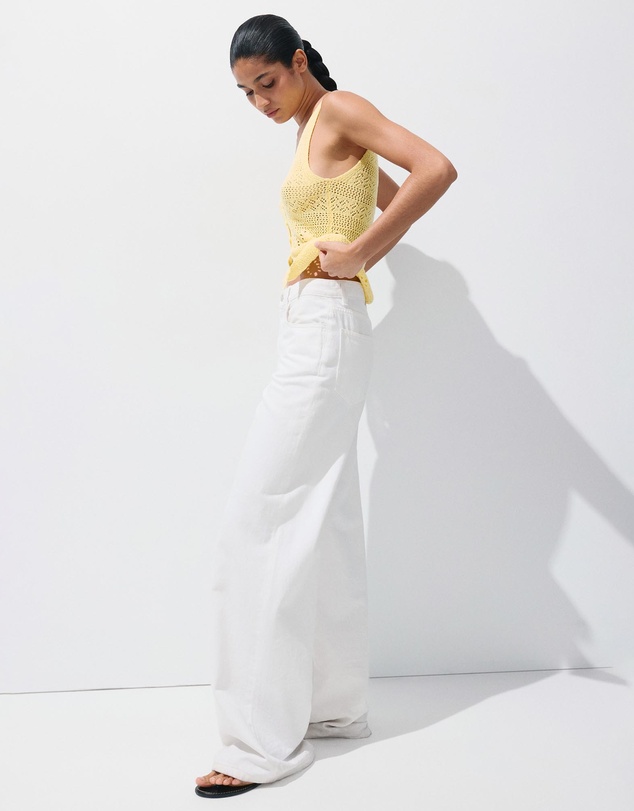M.N.G - Crochet Buttoned Vest