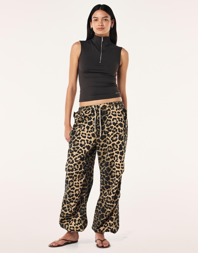 P.E Nation - Leopard Discovery Cotton Pants