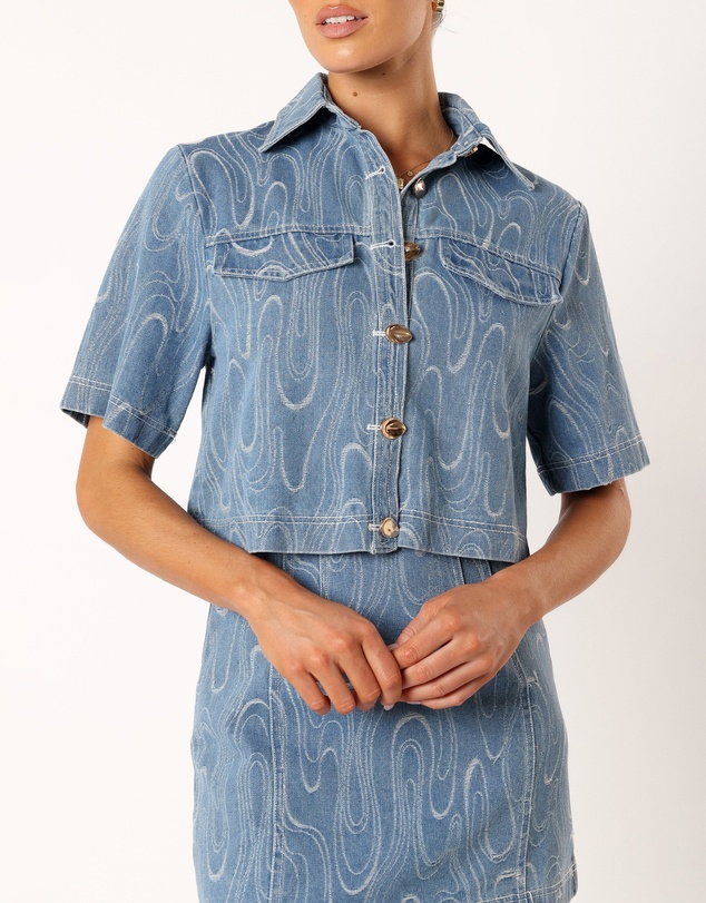 Petal & Pup - Tammy Two Piece Set - Blue Denim