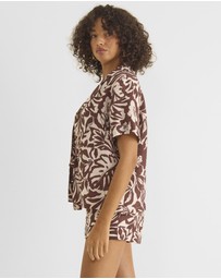 Zerafima - The Oasis Linen Short Sleeve Shirt